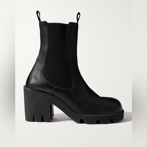 Burberry Leather Chelsea Boots Size 38 Black NWB